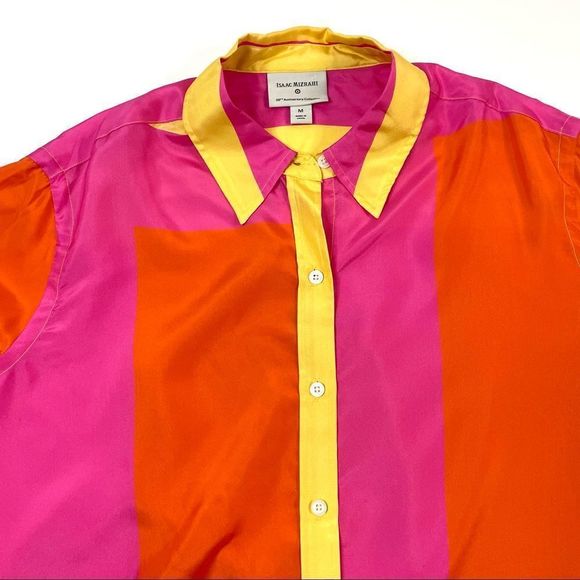 Isaac Mizrahi 20th Anniversary Collection Silk Blouse - Picture 7 of 12